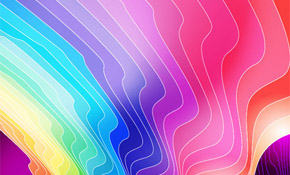 Abstract Colorful Waves Vector